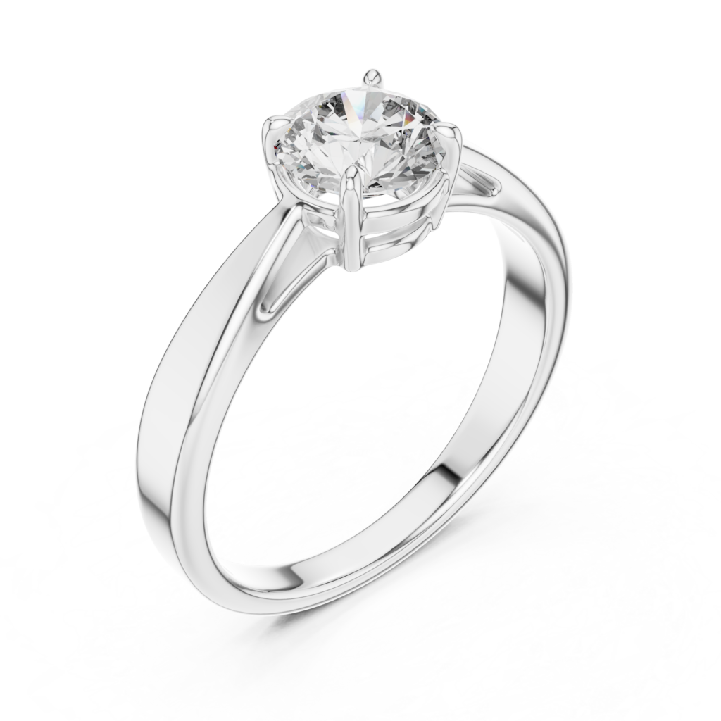 Basket Solitaire Ring