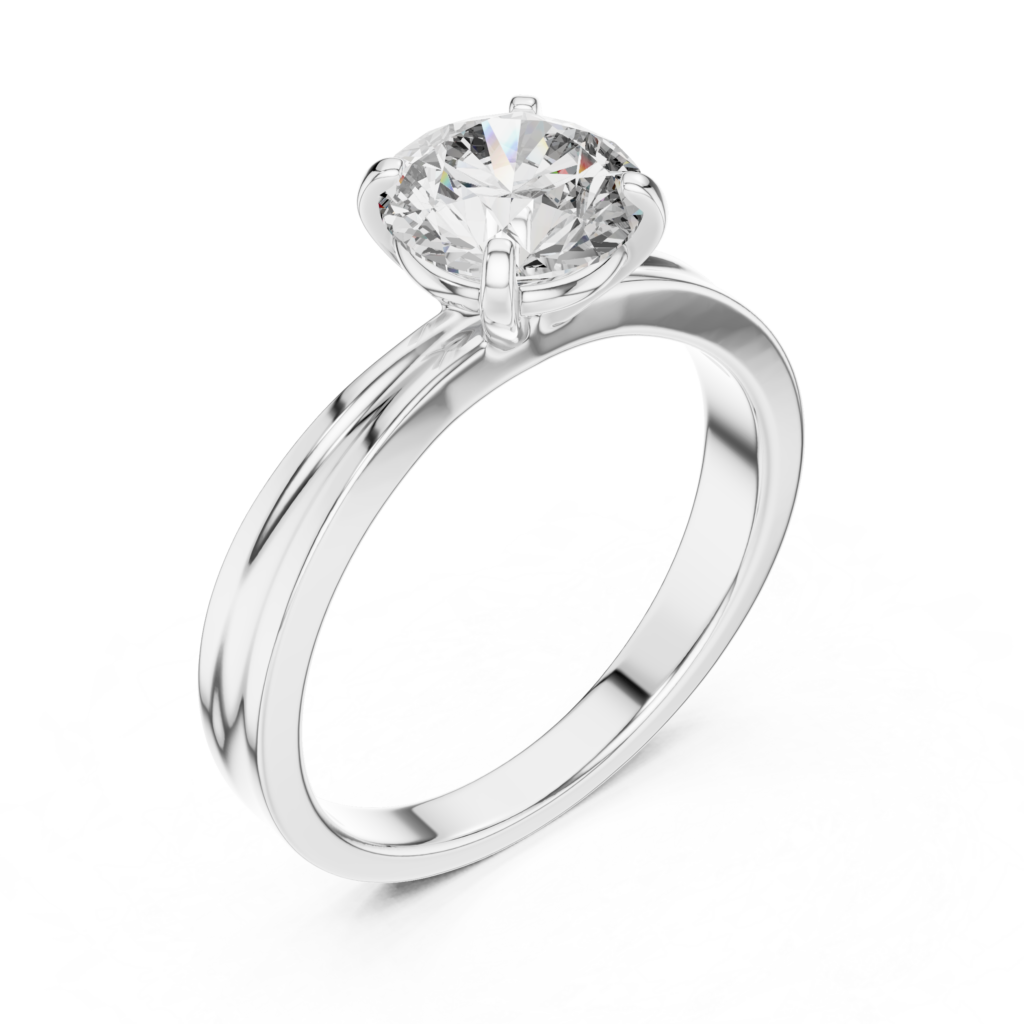 Cathedral Solitaire Ring