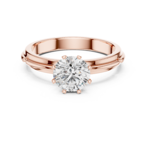 Parallel-Band Solitaire Ring
