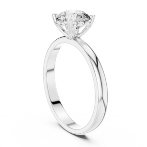 Heart Prong Solitaire Ring