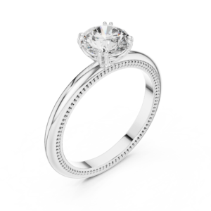 Twist Shank Solitair Ring